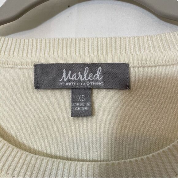 Marled Reunited Clothing Cream Striped Sweater - Picture 5 of 11